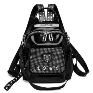Stylish black backpack