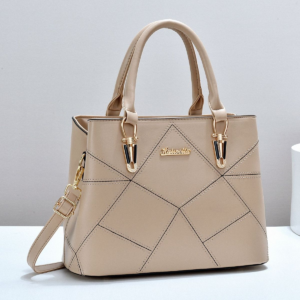 Elegant Beige Structured Handbag – Timeless Chic