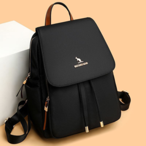 Sleek black backpack