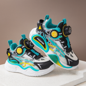 Baby Sneakers feature a bold, sporty design with vibrant colors and eye-catching